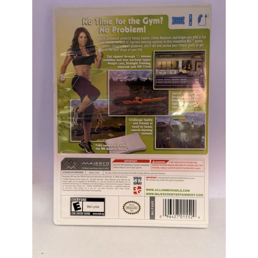 Jillian Michaels Fitness Ultimatum 2009 Nintendo Wii